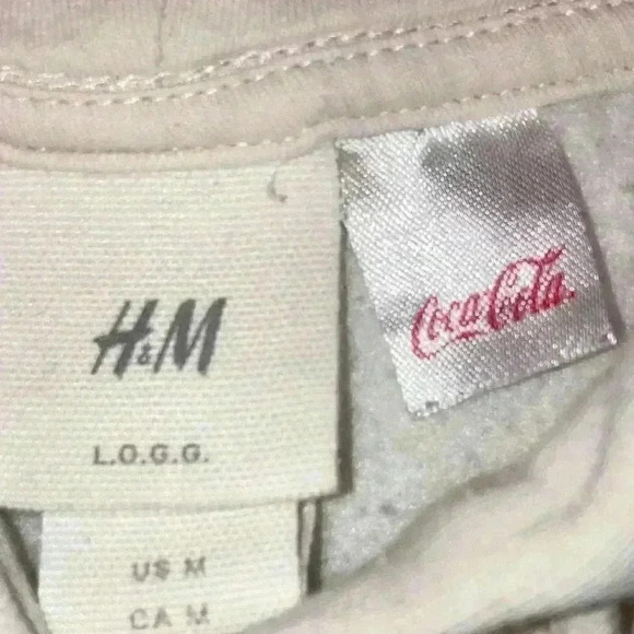H&M COCA COLA Hoodie Size Medium PRISTINE condition - Picture 4 of 5